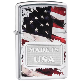 Zippo Made In USA - High Polish Chrome