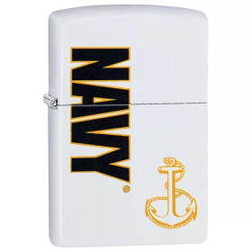 Zippo Navy Anchor - White Matte