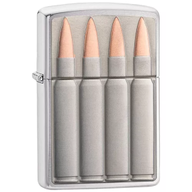 Zippo Bullets - Brushed Chrome