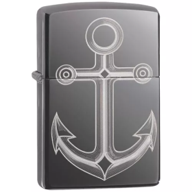 Zippo Anchor - Black Ice