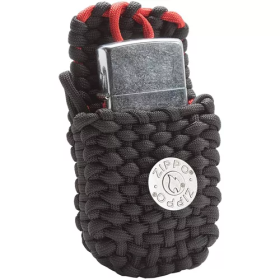 Zippo Lighter And Paracord Pouch Set - Black