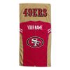 [Personalization Only] OFFICIAL NFL Jersey Personalized Beach Towel - San Francisco 49ers