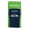 [Personalization Only] OFFICIAL NFL Jersey Beach Towel - Seattle Seahawks