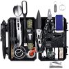 ANTARCTICA Emergency Survival Gear Kits 60 In 1, Outdoor Survival Tool With Emergency Bracelet Whistle Flashlight Pliers Pen Wire Saw For Camping