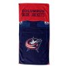 [Personalization Only] Official NHL Jersey Personalized Beach Towel - Blue Jackets