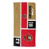 [Personalization Only] Official NHL Colorblock Personalized Beach Towel - Ottawa Senators