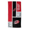 [Personalization Only] Official NHL Colorblock Personalized Beach Towel - Carolina Hurricanes