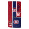 [Personalization Only] Official NHL Colorblock Personalized Beach Towel - Montreal Canadiens