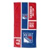 [Personalization Only] Official NHL Colorblock Personalized Beach Towel - New York Rangers