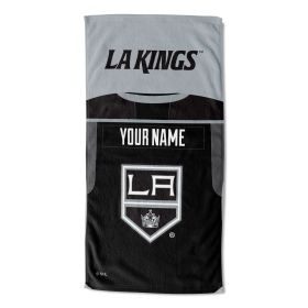 [Personalization Only] Official NHL Jersey Personalized Beach Towel - LA Kings