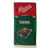 [Personalization Only] Official NHL Jersey Personalized Beach Towel - Wild