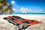 [Personalization Only] Official NHL Colorblock Personalized Beach Towel - Philadelphia Flyers