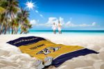 [Personalization Only] Official NHL Jersey Personalized Beach Towel - Predators