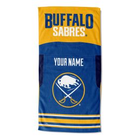 [Personalization Only] Official NHL Jersey Personalized Beach Towel - Sabres