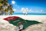 [Personalization Only] Official NHL Jersey Personalized Beach Towel - Wild