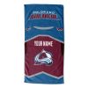 [Personalization Only] Official NHL Jersey Personalized Beach Towel - Avalanche