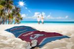 [Personalization Only] Official NHL Jersey Personalized Beach Towel - Avalanche