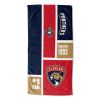 [Personalization Only] Official NHL Colorblock Personalized Beach Towel - Florida Panthers