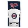 [Personalization Only] OFFICIAL MLB Jersey Personalized Beach Towel - Minnesota Twins