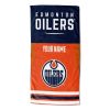 [Personalization Only] Official NHL Oilers - Personalized Jersey Beach Towel