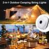 Wanjo Outdoor String Camping Lights , 5 Modes Dual Mode Adventure Tent Lantern (35Ft), Quick 30s Recovery