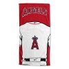 [Personalization Only] OFFICIAL MLB Jersey Personalized Beach Towel - Los Angeles Angels