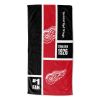 [Personalization Only] Official NHL Colorblock Personalized Beach Towel - Detroit Red Wings