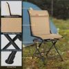 All weather Outdoor Foldable 360 Degree Swivel Chair with Iron Frame